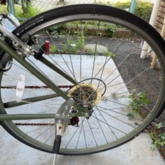自転車（グリーン）タイヤ新品！の画像