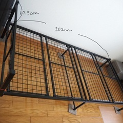 ニトリ　シングルパイプベッド　ローベッド　アイアンベットフレームの画像