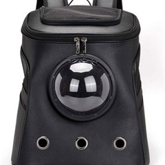 犬、猫用　リュックサック　黒　鞄　バックパックの画像