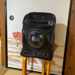 犬、猫用　リュックサック　黒　鞄　バックパックの画像