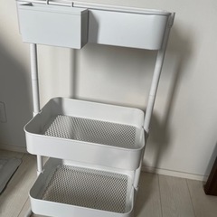 ニトリ キッチンワゴン トロリ ホワイトの画像