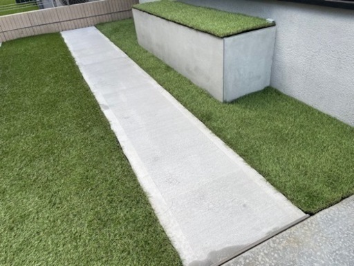 【新品未使用】人工芝、除草シート、ハンマー