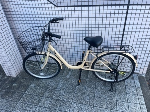 ママチャリ　22インチ　仏式　ベージュ