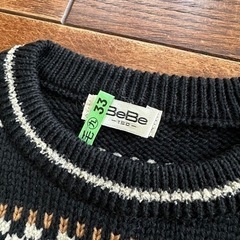 BeBe 男の子セーター 差し上げますの画像