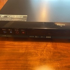 SHARP AQUOS ブルーレイレコーダーの画像