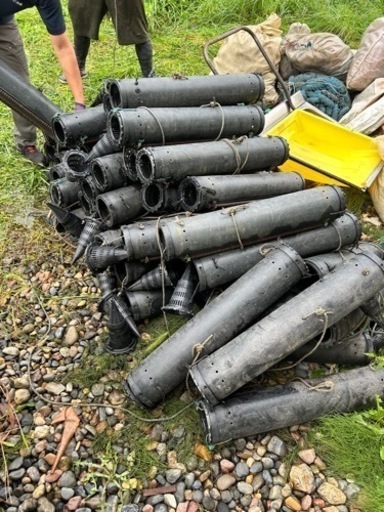 大量！ウナギテボ ウナギ筒 アナゴ筒 大量！ 決まりました】大量！ウナギテボ ウナギ筒 アナゴ筒 大量