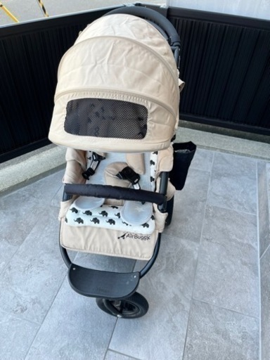 エアバギー　airbuggy coco ブレーキ　ベビーカー ベージュ