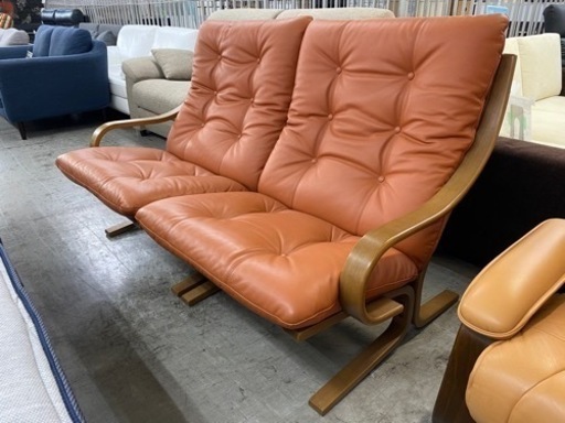 【愛品館 江戸川店】FUJI FURNITURE（冨士ファニチア）本革2Pソファ Agio ID:156-019344-007
