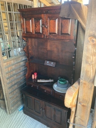 アンティークテレビ台収納家具