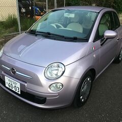 値下げ　フィアット500　ツインエア　フィオーレローザ　車検令和６年９月まで　平成２５年８月登録の画像