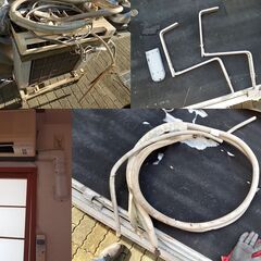 （商談中）　日立　RAS-225AWJ　エアコンセット　配管と台付き 商談中）日立RAS-225AWJエアコンセット配管と台付き (まるお