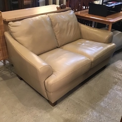 フランスベッド レザーソファ 総本革