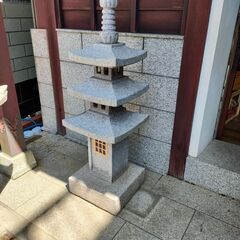 石塔 層塔 三重の層塔 (2つセット)