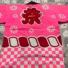 地方祭　ハッピ　ピンク ②の画像