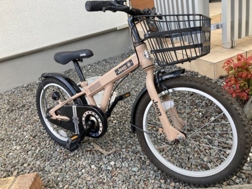 JEEP ジープ　自転車　キッズ　18インチ　ベージュ