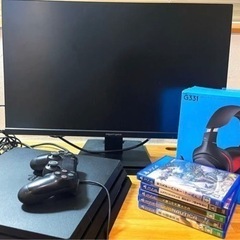 PS4Pro 1TB    モニター、ヘッドホン付き