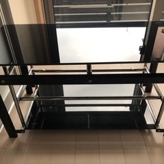 強化ガラスローテーブル