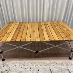 コールマン(Coleman) テーブル 110cm ナチュラルウッドロールテーブルの画像