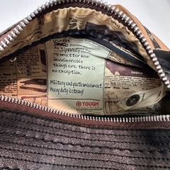 TOUGH（タフ）ウエストポーチ・本革＋布の画像