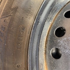 軽四 スタッドレス 4本セット 鉄チンの画像