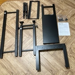 突っ張り式モニタースタンド Bauhutte BHV-2400-BK テレビ台 ツインポールテレビスタンド モニタースタンド の画像