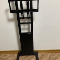 突っ張り式モニタースタンド Bauhutte BHV-2400-BK テレビ台 ツインポールテレビスタンド モニタースタンド の画像