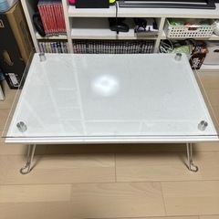 【受付中】ガラス板ローテーブル
