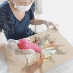 アルコールインクアートトータルコースレッスンの画像