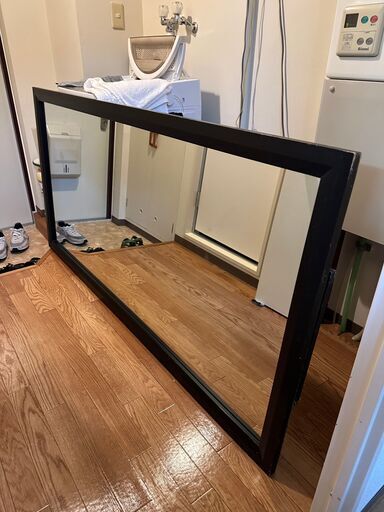 姿見　ミラー　1800 x 900 黒　使用感あり