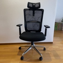 オフィスチェア 黒 ブラック クッション メッシュバック