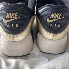【中古品】NIKE エアマックス 18cm ブラック ゴールド AIRMaxの画像