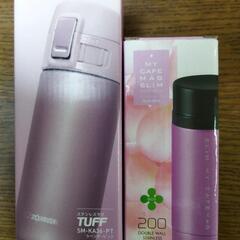 ZOJIRUSHIステンレス製真空二重マグボトルとマイカフェマグ...