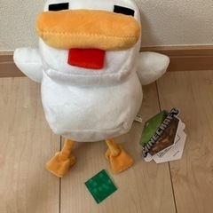 マインクラフト　ニワトリのぬいぐるみ&鉱石ブロック