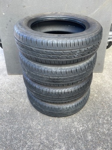工賃込！155/65R13夏タイヤ中古4本セット！山あり　クムホタイヤ