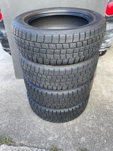 924-3)工賃込！195/55R16 ダンロップスタッドレス中古4本セット！WM01