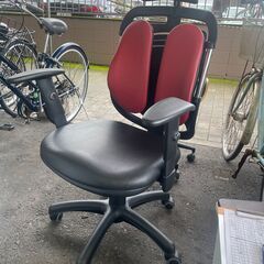 リサイクルショップどりーむ荒田店　No8382 ゲーミングチェア　OAチェア　状態良好♪　リクライニング　上下可能♪の画像