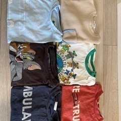 受付終了 お譲りします！サイズ90 男の子　半袖Tシャツ6枚　長袖1枚