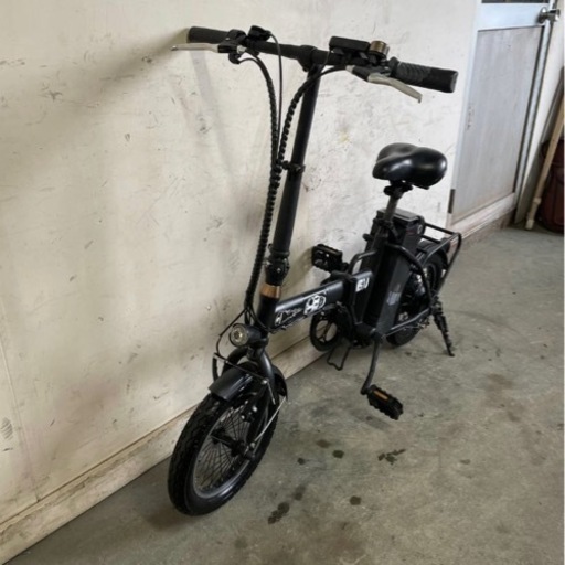 37□岐阜発　△ SunSun BIKE / MS14 / 小径折りたたみ電動アシスト自転車 / 6段変速 / ジャンク / 充電器無し / カギ欠品 / 現状品　R5.4/12□