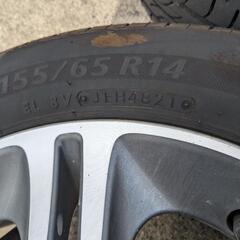 【候補者決定】すぐに使えます。　155/65R14 ネクストリー　ホンダ純正アルミの画像