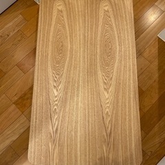 【美品】昇降式テーブル　ナチュラルの画像