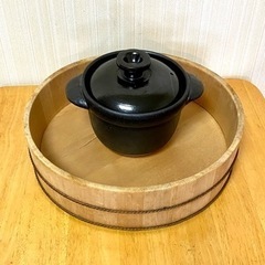 炊飯土鍋と寿司桶を無料で差し上げます
