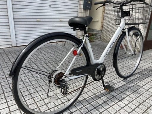 【27インチ自転車】6段変速　LEDオートライト付　前後タイヤ、鍵新品❗️スペアキーあり　若林自転車　膳所店　SALE中❗️