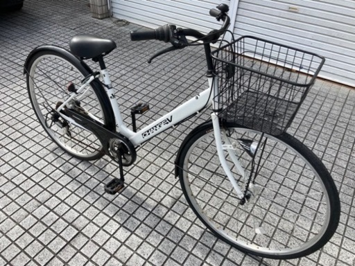 【27インチ自転車】6段変速　LEDオートライト付　前後タイヤ、鍵新品❗️スペアキーあり　若林自転車　膳所店　SALE中❗️