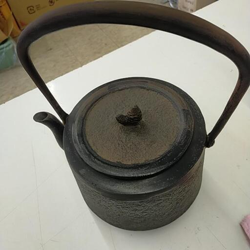 長文堂　鉄瓶、茶の湯釜　3.4L　※233968