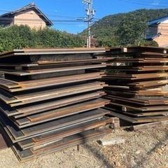 日本製　未使用　敷鉄板5*10*22積み込み可能   の画像