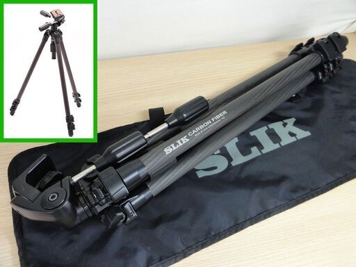 ■スリック ライト 1703 カーボン 3段三脚 中型カーボン三脚 SLIK Light 1703 CARBON 一眼レフ カメラ 札幌 中央区 南12条店