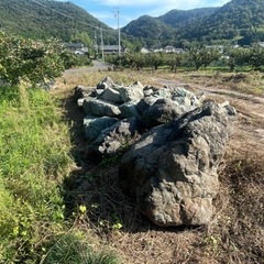 お庭の石無料です。配達設置庭づくりも可能です。見積無料の画像