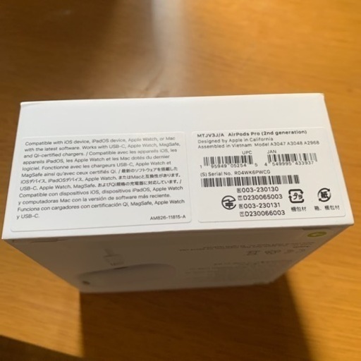 AirPods pro第二世帯TypeC保証未開始MTJV3JA