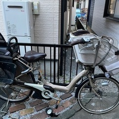 ブリヂストン★アンジェリーノ　充電器とバッテリーつき★3人乗り電動自転車