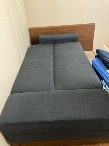 ニトリ　ソファベッド収納付きとオットマン　専用カバー付き